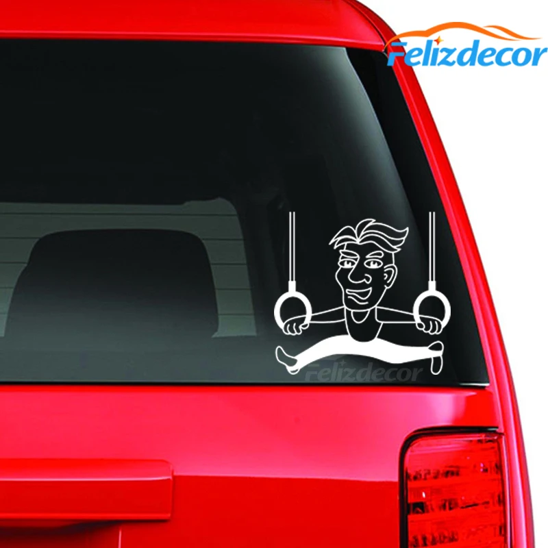 Мужской гимнастка делает прогрева упражнения кузовных наклеек и Графика