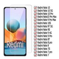 glass for xiaomi redmi note 10 pro cover screen protector film for redmi note 7 8 9 10 7s 8t 9s 9t 10s pro max 5g tempered glass