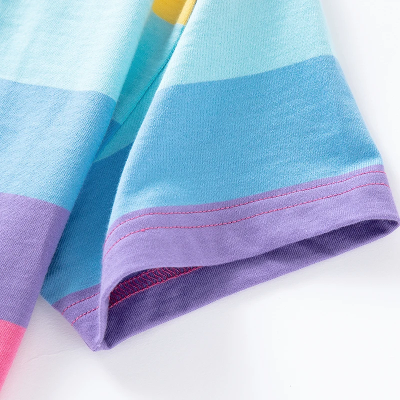 Balabala футболка с короткими рукавами для девочек детский топ на лето 2020 новая милая