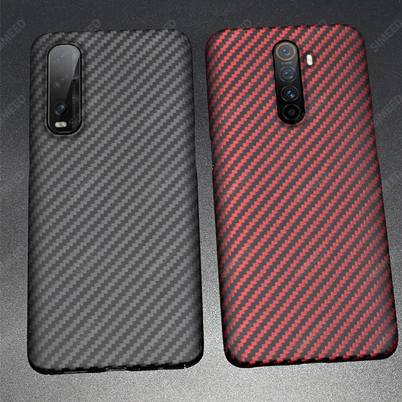 pure carbon fiber cover for oppo find x2 pro ceramic vegan leather version ultra thin for realme x2 pro reno ace 3 pro 5g case free global shipping