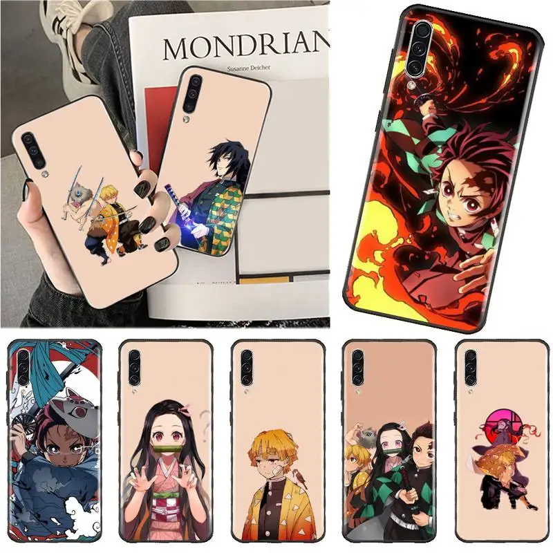 

Demon Slayer Phone Case For Samsung A40 A50 A51 A71 A20E A20S S8 S9 S10 S20 Plus note 20 ultra 4G 5G