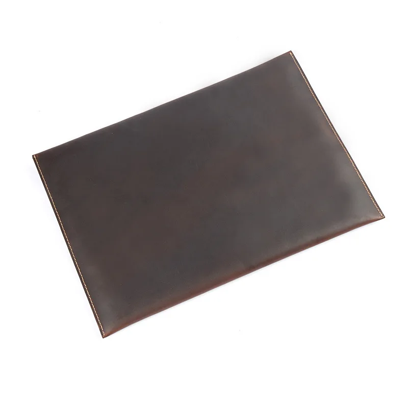 

2021 Leather Computer Bag, File Bag, Cowhide, Business and Leisure Handbag, Cover Type Handbag