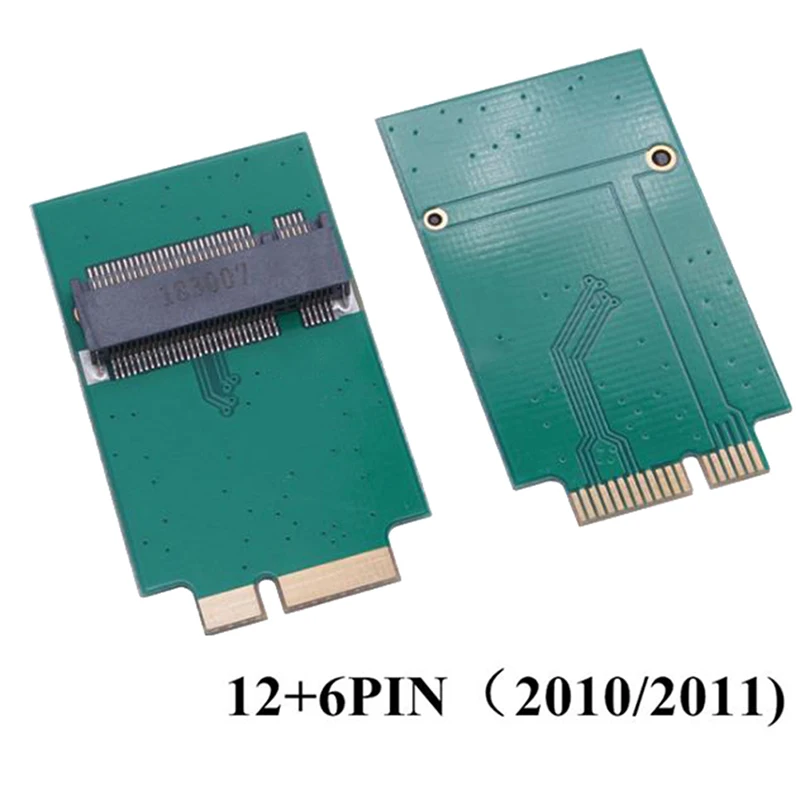 

Плата адаптера M.2 NGFF SSD A 12 + 6 Pin для MacBook Air 2010 2011 A1370 A1369