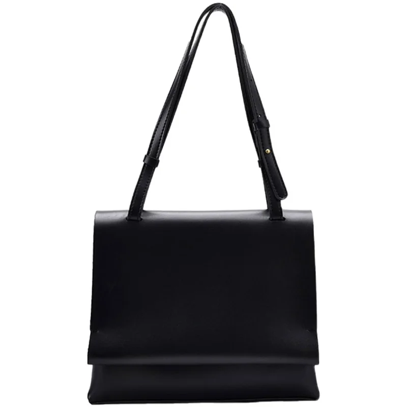 

Fashion Shoulder Bag for Women 2020 Autumn New Designer Soft PU Leather Crossbody Bags Solid Color Retro Large-Capacity Bag