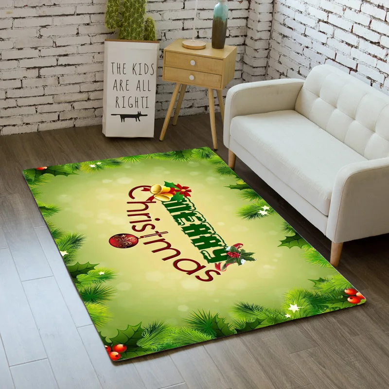 Счастливого Рождества ковер мультфильм Спальня детский игровой коврик Мягкая