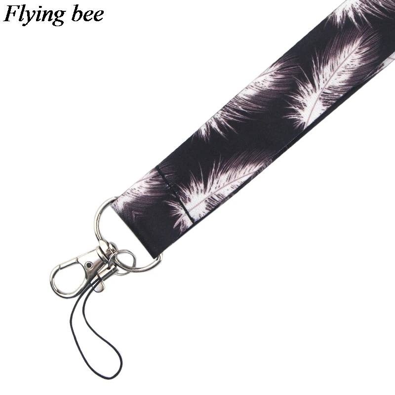 Flyingbee перьевые ремешки для телефона крутые ключей телефонная веревка брелок