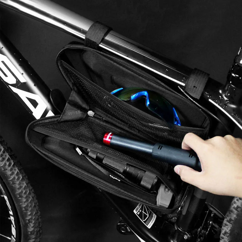 

Road Mountain Bike Front Fram Storage Bicycle Bag Rainproof Hard Shell Protection Anti Pressure Cycling Bag Bicycle Accessories