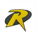 Крутые Желтые мини-нашивки с вышивкой фильма ROBIN R, одежда для езды на мотоцикле, велосипеде, куртках, Жилетках, джинсах, украшение