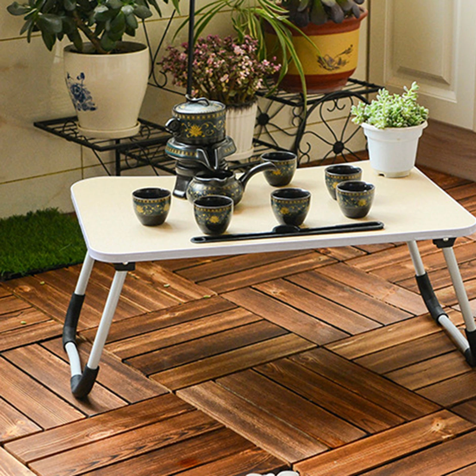 

30X30cm Outdoor Hardwood Mosaic DIY Decoration Sturdy Backing Carbonized Wood Garden Stitching Anti-Corrosion Decorative Floor