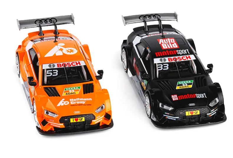 1/32 RS5 DTM Спортивный Автомобиль Моделирование игрушка модель машины из сплава оттяните обратно детские игрушки подлинные лицензионные коллекции подарок внедорожный автомобиль