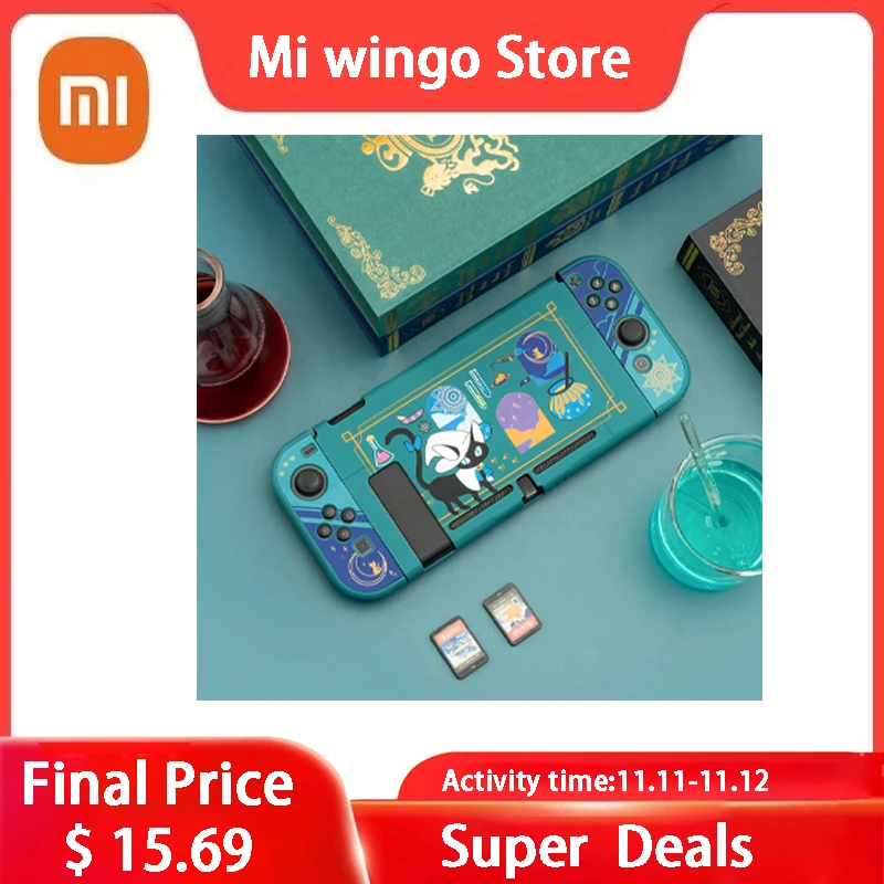 

Geekshare Nintend Switch Alchemy Cat Shell Cartoon Magic Potion Fairy League Hard Back Girp Shell Cover For Nintendo Switch