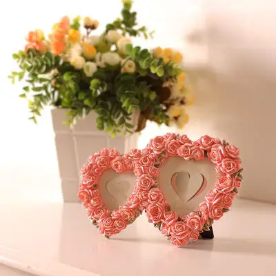 Фоторамка с изображением сердца розы комбинация фоторамка модная резиновая