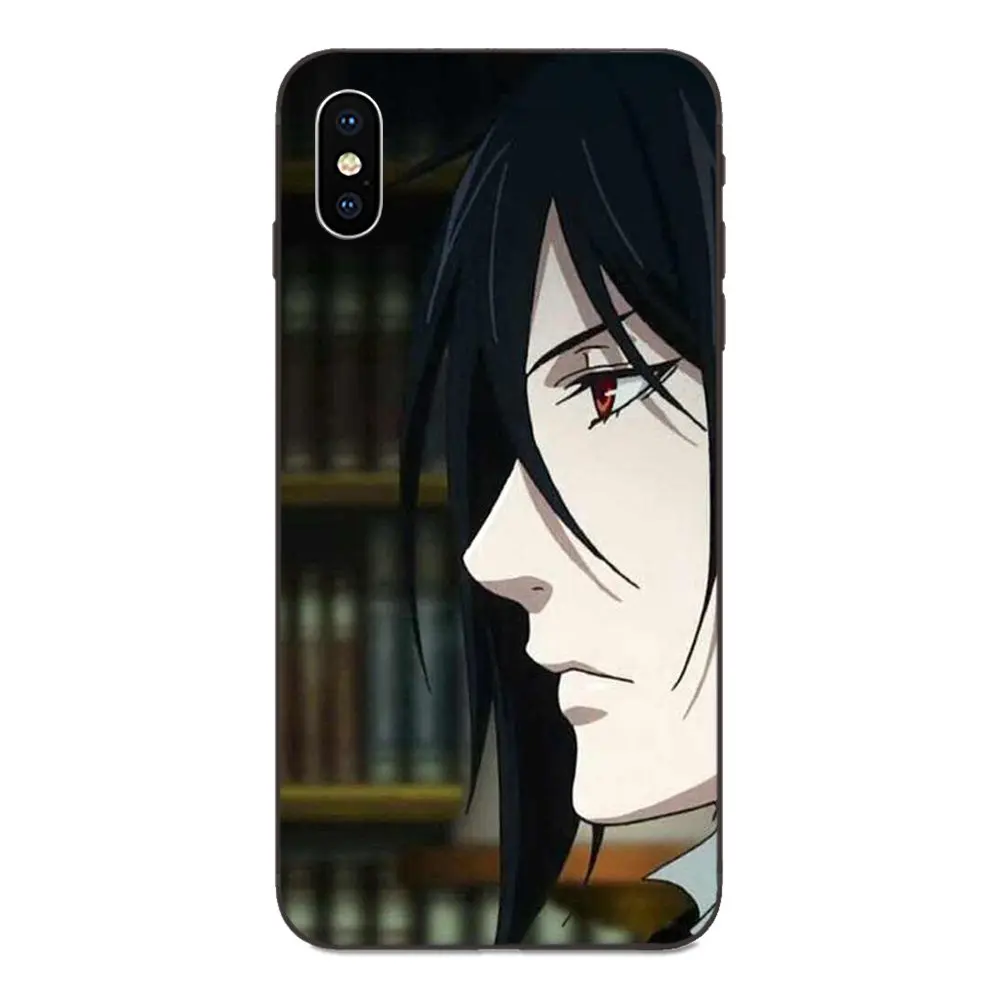 Black Butler Kuroshitsuji мягкий принт Капа для Galaxy A8 A9 звезды Примечание 4 8 9 10 S3 S4 S5 S6 S7 S8 S9 S10