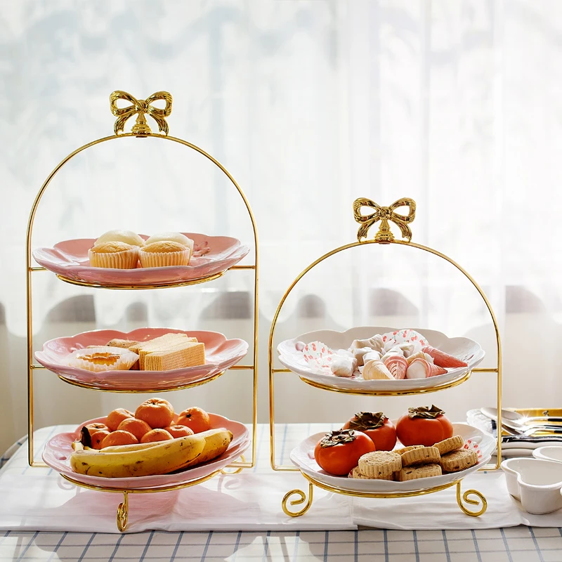 Европейский многослойный десерт подставка для торта тарелка фруктовый поднос