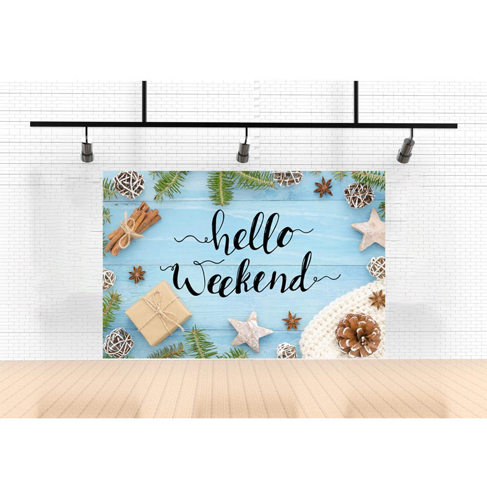 Фон для студийной фотосъемки с рождественским орнаментом и картой праздничные