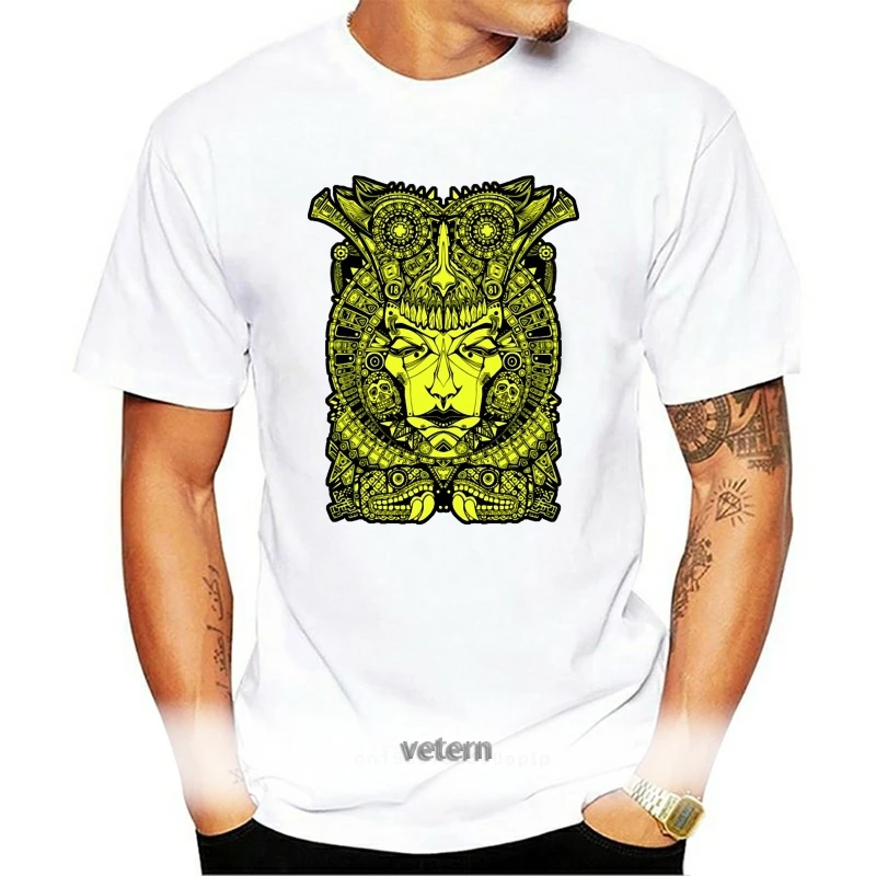 

AZTEC SYMMETRY Pattern T Shirts Print Luxury Brand Plus Size Men Tshirt Funny Design Fashion Vintage Tee-Shirt On Sale New