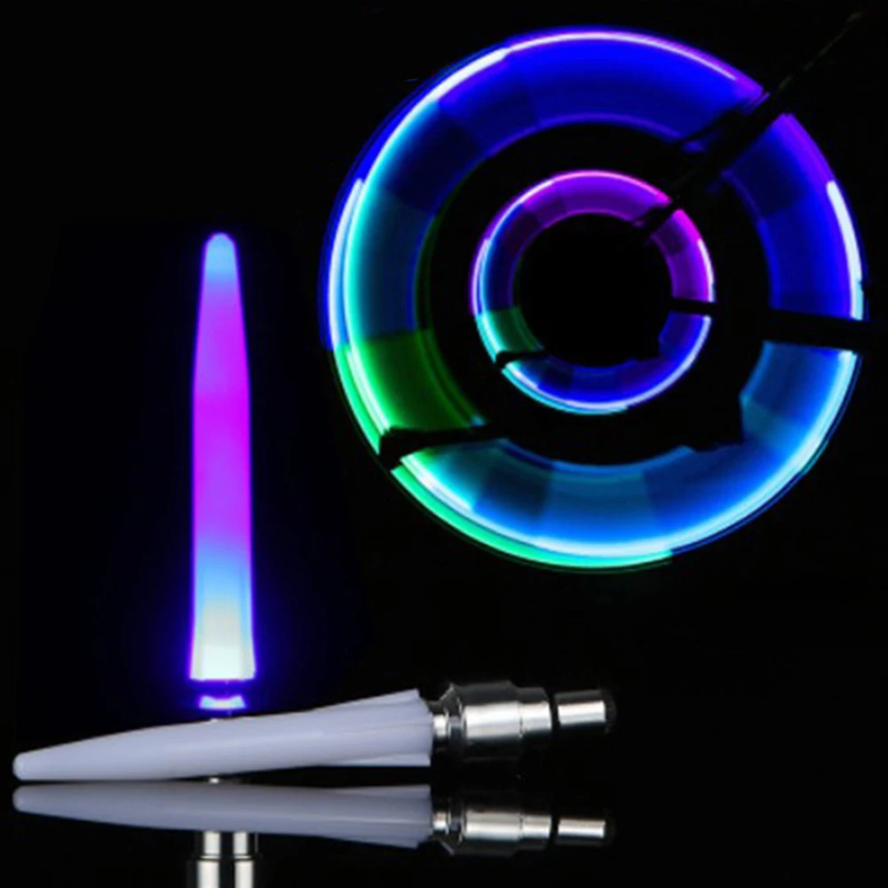 2 шт. светодиодный колпачки вентиля шины фары для езды ночью предупреждающие огни