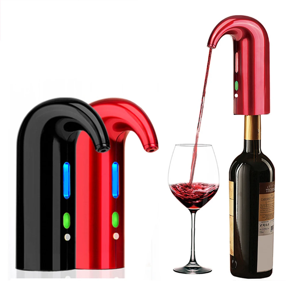 

Электрический автоматический Графин для вина, портативный Электрический аэратор для вина с USB, диспенсер для вина, умный графин с одним каса...