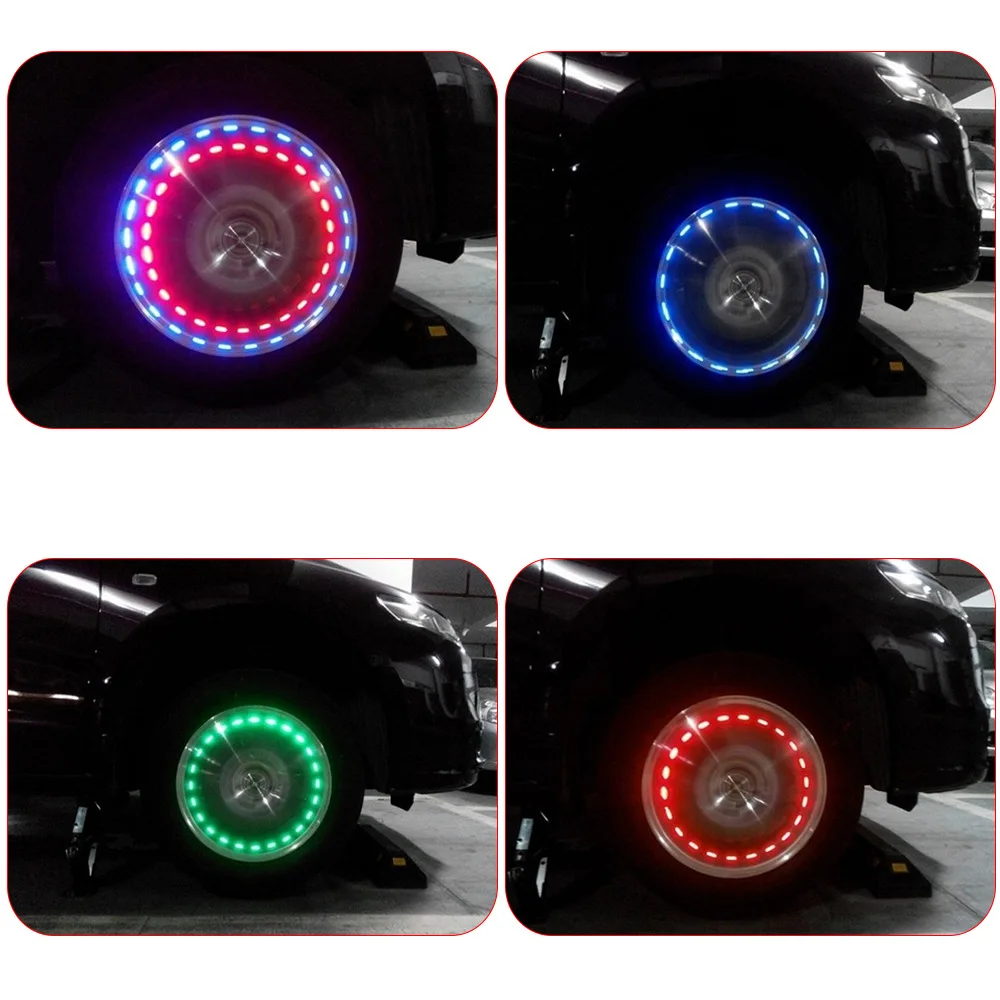 

Automobile Motorcycle Electric Vehicle Solar Energy Colorful Wheel Hub Decorative Lamp Car Assessoires