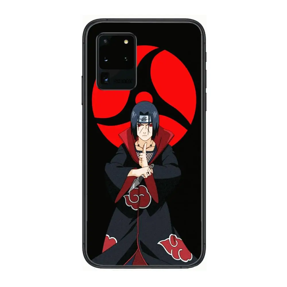 

Itachi Phone cover hull For SamSung Galaxy S 6 7 8 9 10 20 21 Plus Edge E note 5G Lite Ultra black soft bumper