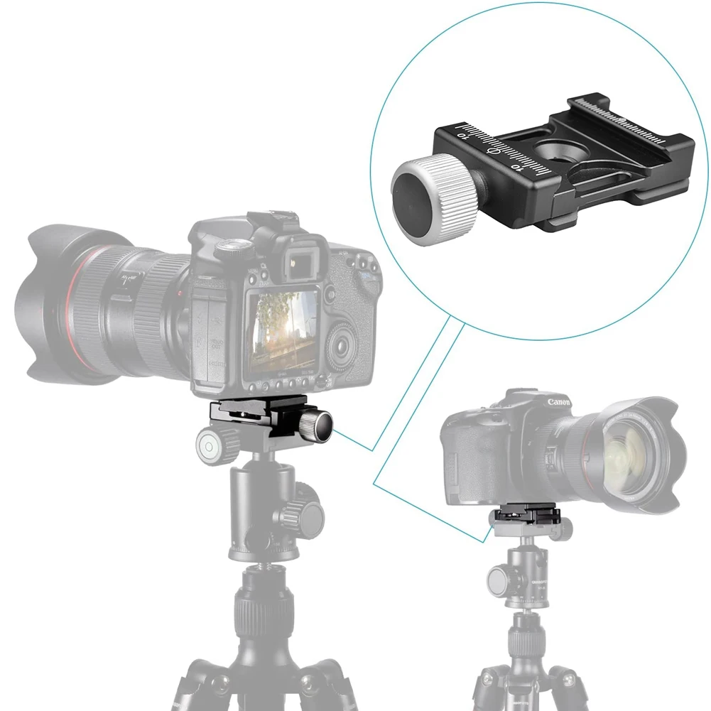 

Plate Clamp Aluminum Plate Clamp Tripod Screw Head Shot Clip Plate Clamp Camera Ballhead for Arca Swiss
