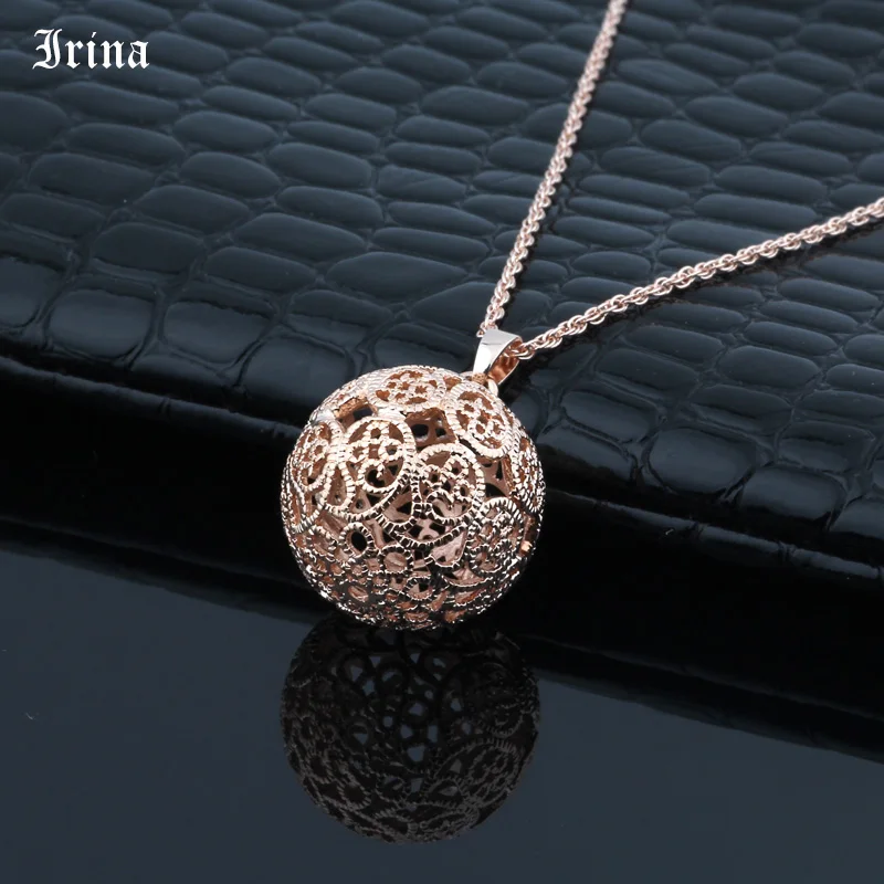 Женское Ожерелье с кулоном в виде сердца розовое золото 585 пробы | Украшения и