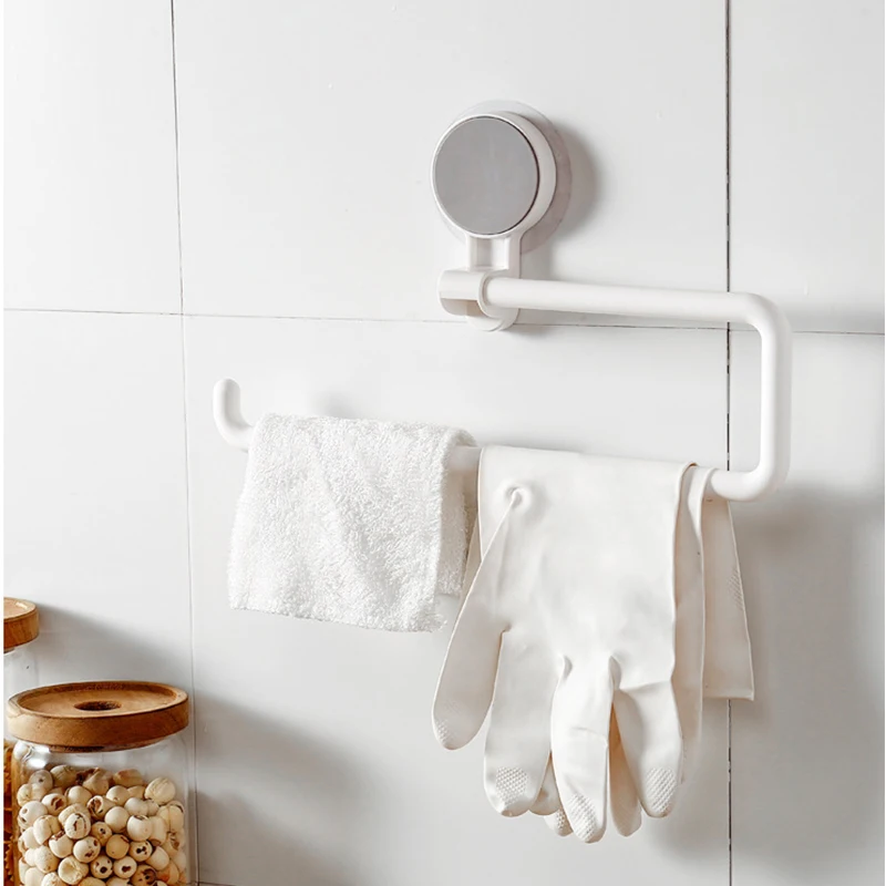 Toilet Roll Paper Holder Drill-free Bathroom Supplies Towel Rack Home Kitchen Plastic Wrap Garbage Bag Shelf Angle Adjustable |