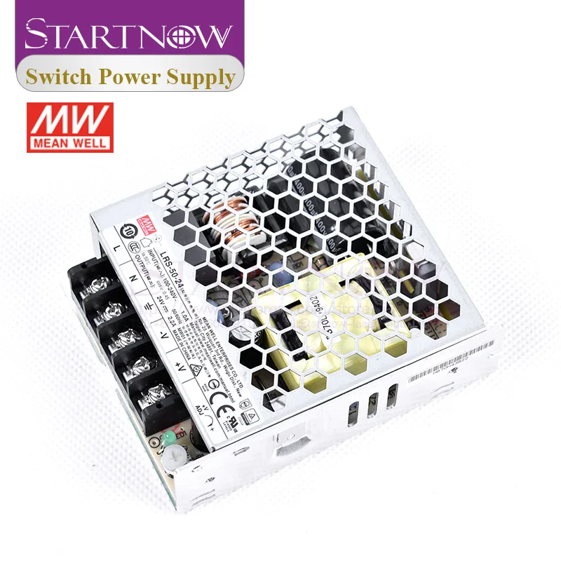Startnow LRS-50-24 переключатель питания AC DC 24V 2.2A 50W Тайвань импульсный источник Meanwell для