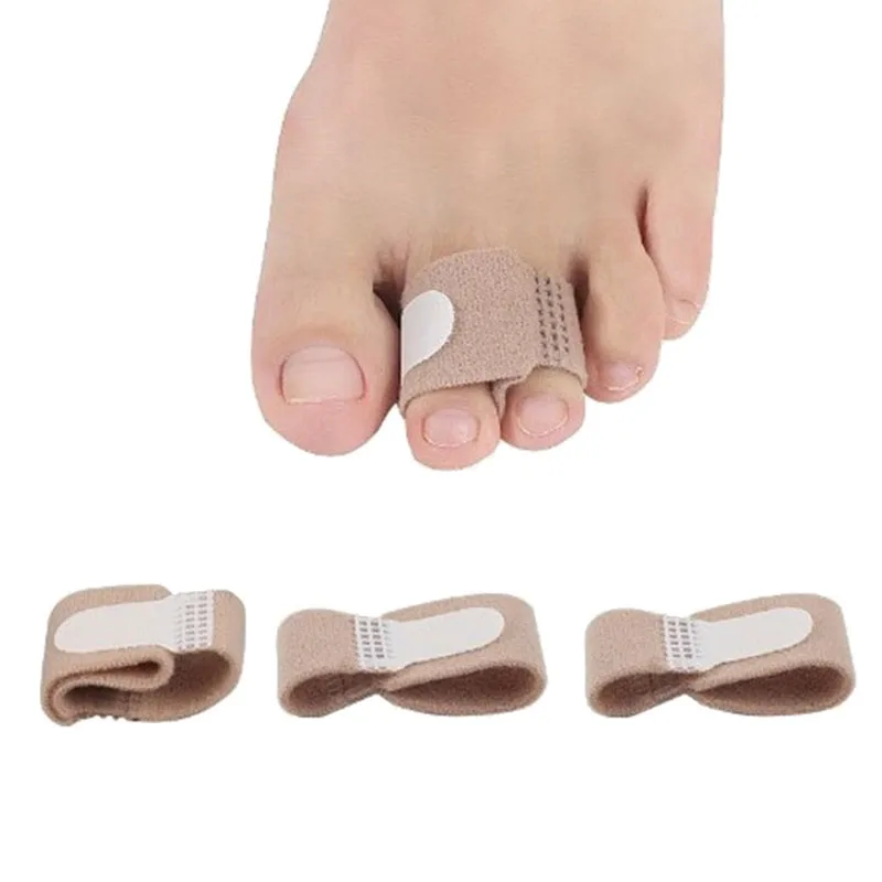 

Fabric Toe Finger Straightener Hammer Toe Hallux Valgus Corrector Bandage Toe Separator Splint Wraps Foot Stretcher Care Tool