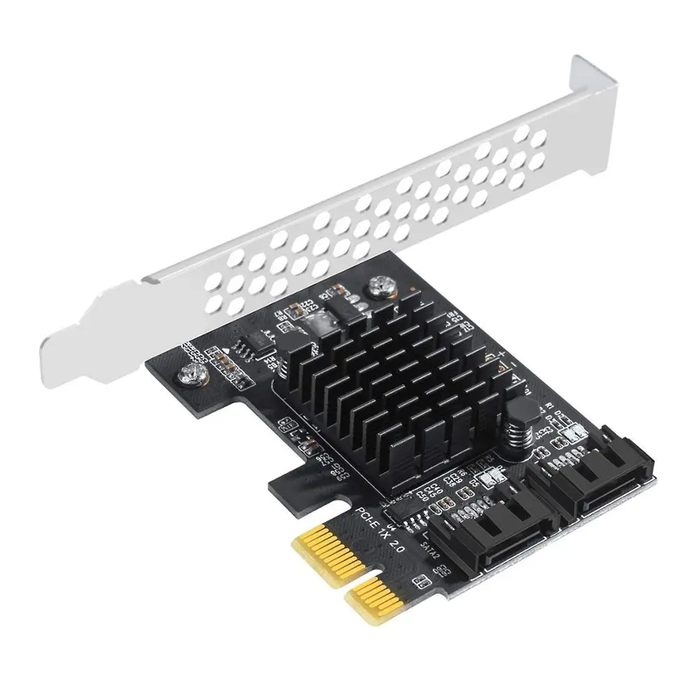 PCI Express SATA 3 0 карта контроллера 2 порта PCIe III 6 Гбит/с внутренний адаптер конвертер
