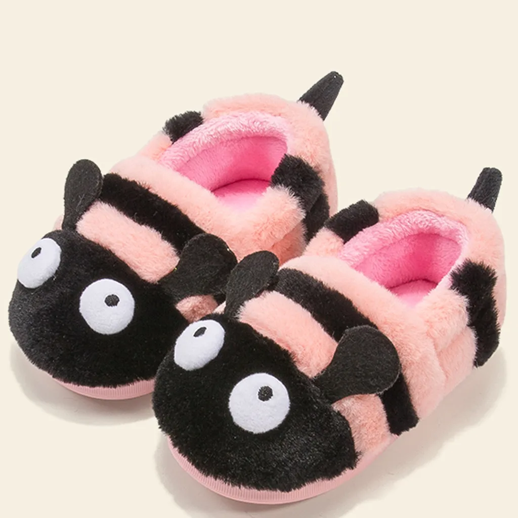 Зимние детские Тапочки для маленьких девочек и мальчиков милые домашние