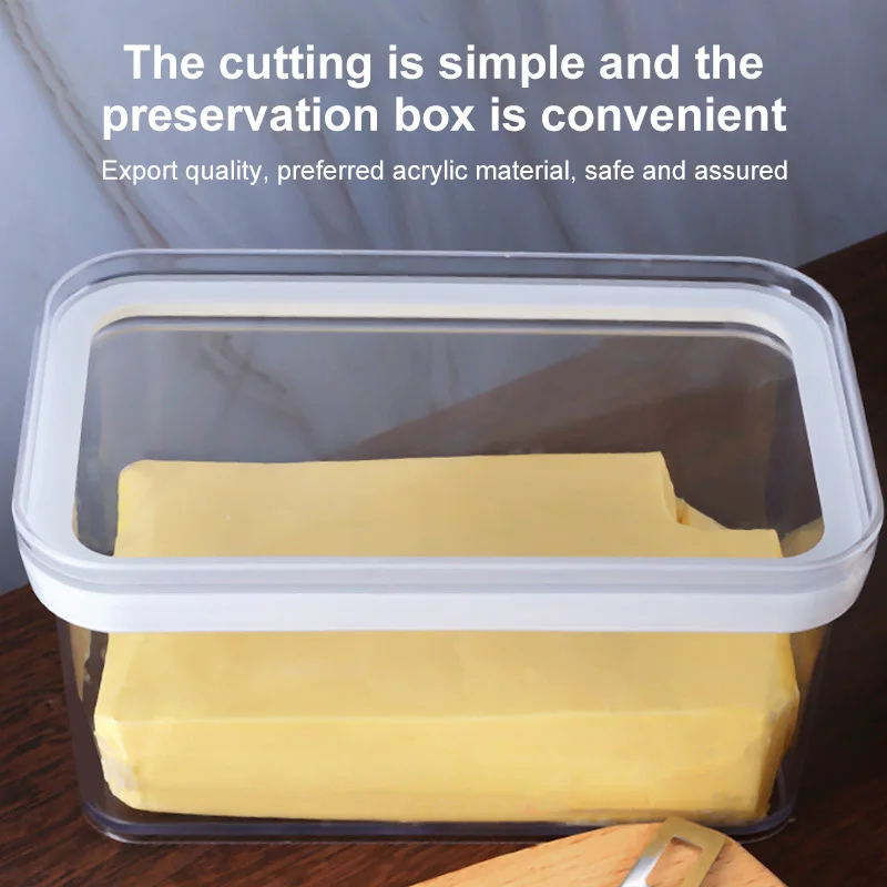 Домашняя портативная тарелка для масла с крышкой кухонная коробка хранения