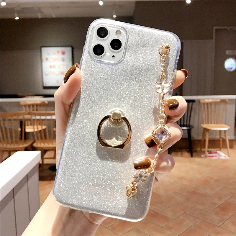 

Fashion Bracelet Lanyard Phone Case For HuaWei Honor 7X 8X 8C 20S 10 Y9 Y5 Y6 Y7 Prime P Smart Nova 3 Pro Lite 2018 Case Cover