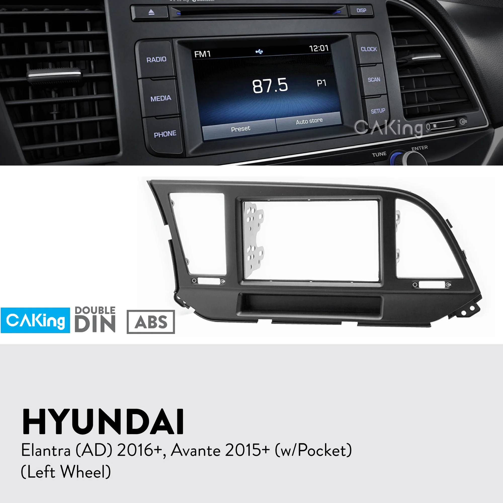 Панель радиоприемника Fascia Для HYUNDAI Elantra (AD) 2016 + Avante 2015 (левое колесо)|Панели| |