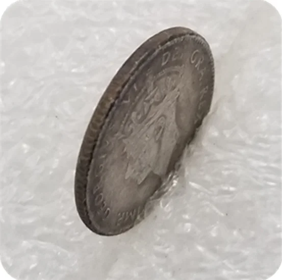 

Canada 1946 Five Cents Replica Souvenir Coins -/- GEORGIVS VI DEI GRA: REXET IND:IMP: -/-brass plating tokened Retro Craft Gift