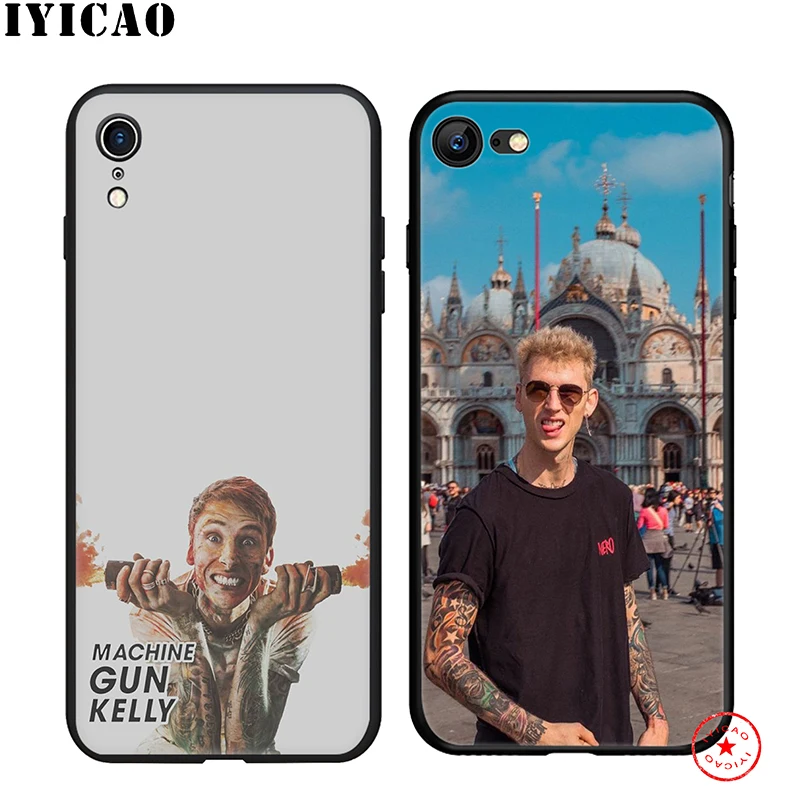 IYICAO Machine Gun Kelly MGK Soft Phone Case for iPhone 11 Pro XR X XS Max 6 6S 7 8 Plus 5 5S SE Silicone TPU |