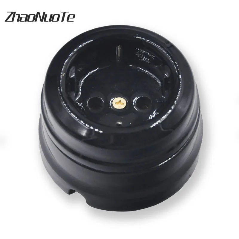 Высококачественная Европейская Керамическая электрическая розетка в стиле