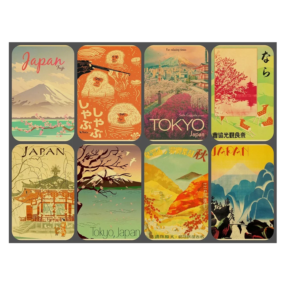 

Janpnese Anime My Hero Academia retro posters Self-adhesive PVC Wall sticker canvas Painting For Home Decor Bar Children's Room