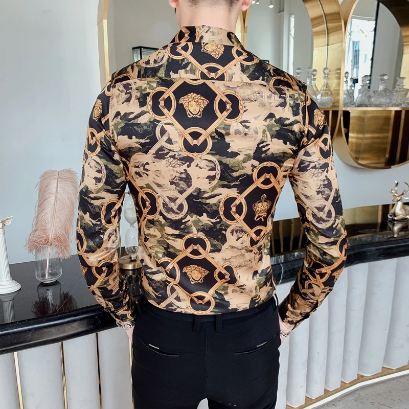 2019 брендовая мужская одежда осень тонкий подходит для досуга Чистый хлопок