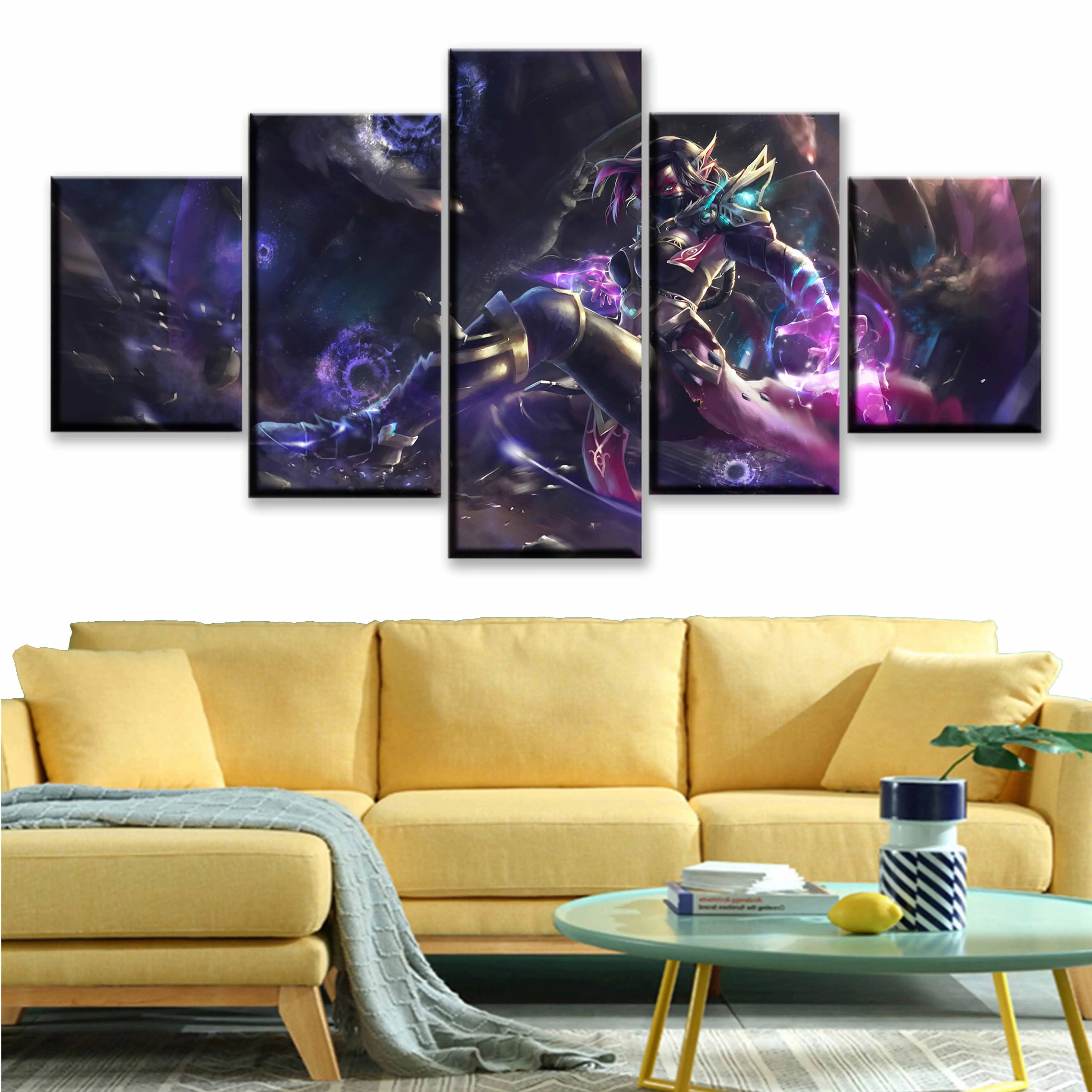 Модульная Картина на холсте для домашнего декора 5 шт. Dota 2 Templar игра убийца постер