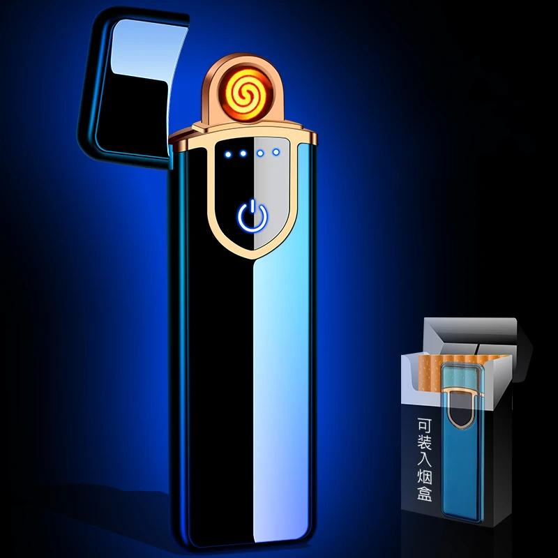 Encendedor USB Электронная зажигалка с гравировальными буквами настраиваемая