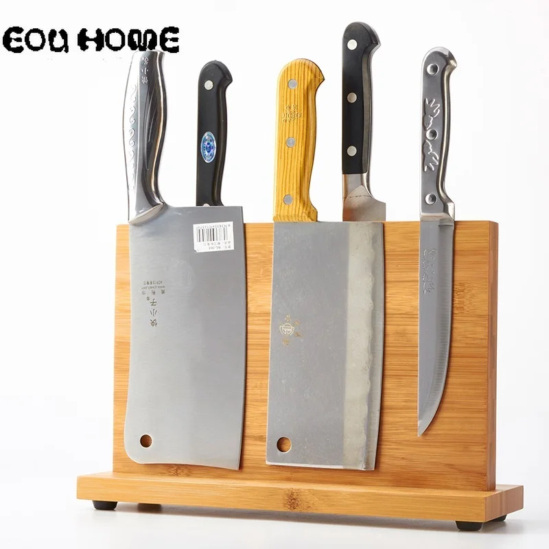 Качественный креативный магнитный держатель для ножей бамбуковый непористый