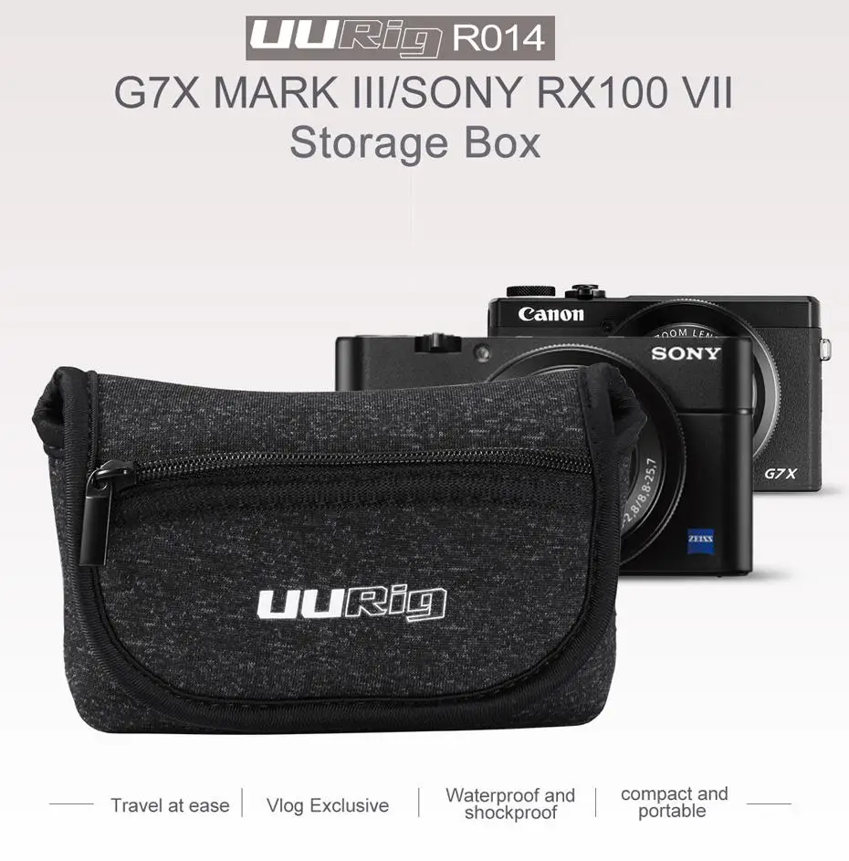 Сумка для камеры UURig R014 защитный чехол переноски сумка хранения Sony RX100 VII Canon G7X Mark
