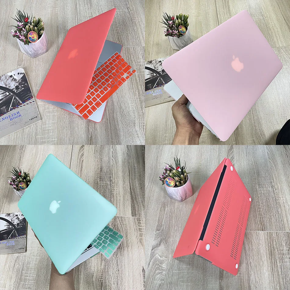 

2020 матовый чехол для ноутбука Apple Macbook Air Pro Retina M1 Chip 13 15 16 дюймов, чехол для нового Air Pro M1 13 A2179 A2289 A2337 A2338