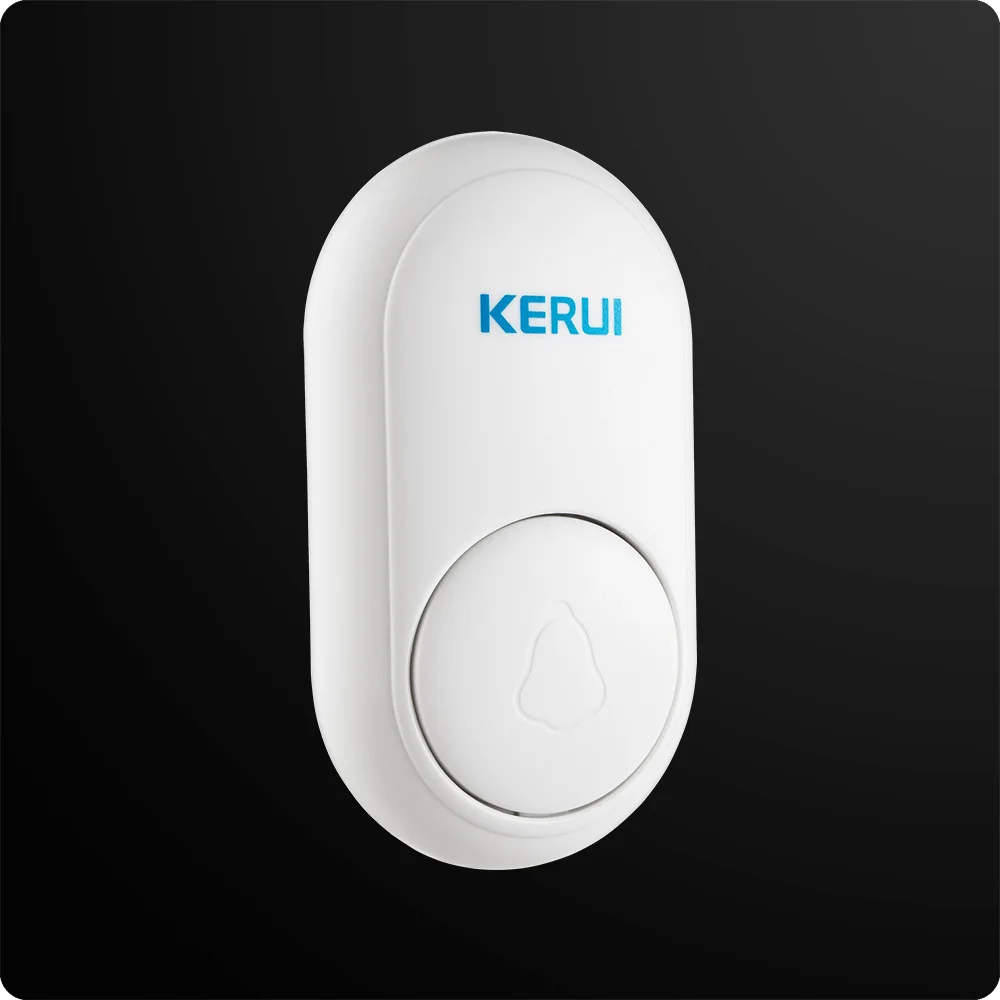 button KERUI M518 беспроводной дверной звонок домашний умный электронный пульт дистанционного управления на большое расстояние без регулировки громкости аккумулятора различные песни - Цвет: button