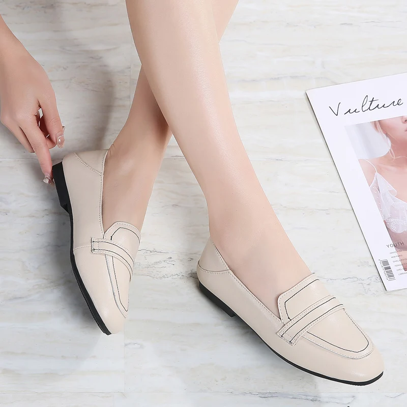 

New Fashion Women Casual Shoes Flat Sole White Women Single Shoes Women Casual Shoes Summer Autumn Flat Shoes