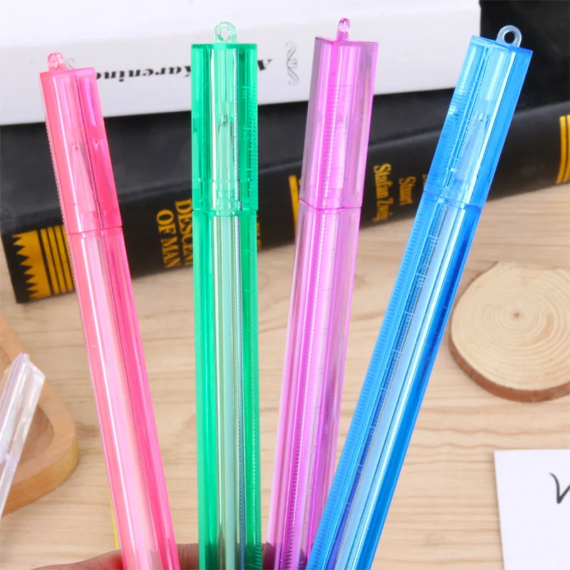 50 шт творческие Треугольники весы прозрачная линейка гелевых ручек