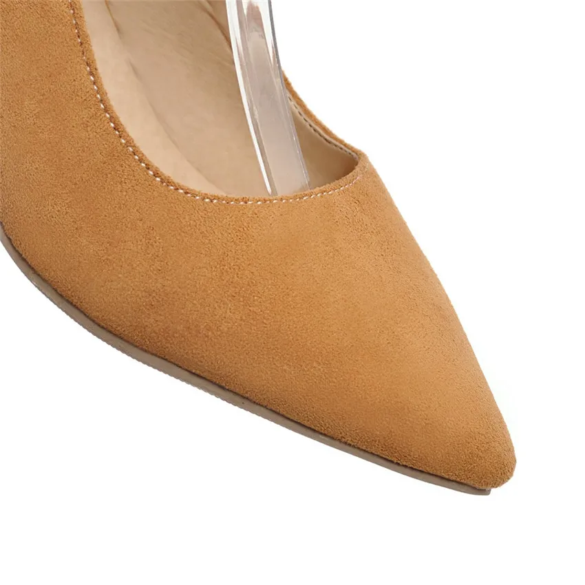 

Slingbacks Stiletto Women Pumps Med High Heel Shoes Party Wedding Women Concise Office Lady High Heels Big Size 34 - 43