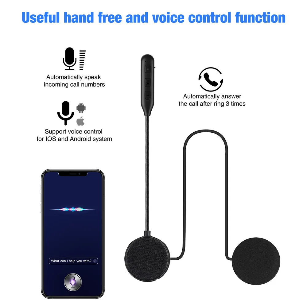 

Беспроводная гарнитура Bluetooth 5,0 для мотоциклетного скутера, шлема
