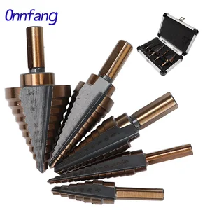 Onnfang 5 шт. треугольный хвостовик из быстрорежущей стали Кобальт несколько отверстий Большие размеры ступенчатое сверло твердосплавное мини сверло аксессуары